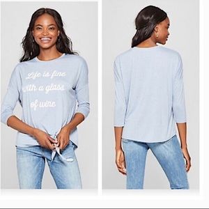 Life is Fine with a Glass of Wine Shirt